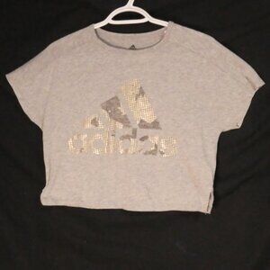 ADIDAS - Inspired By Stella McCartney | 2xs - 2 extra small | Grey Cropped Tee